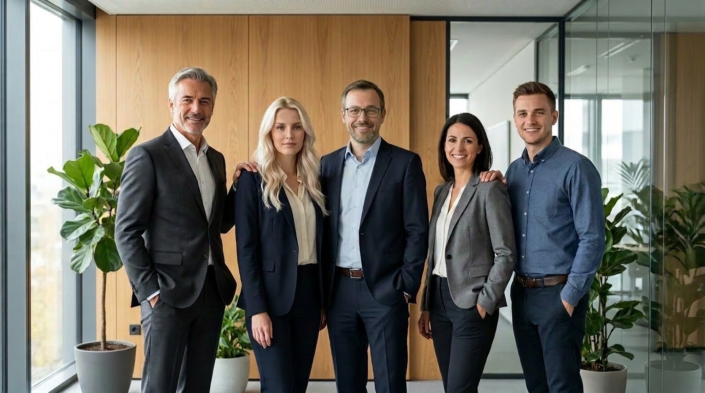 Das Team der SGG Consulting GmbH im Berliner Büro – unter anderem mit HR Manager Ludwig Wolf